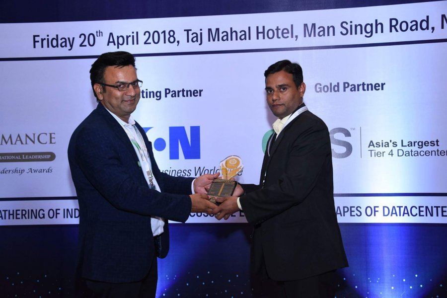 Indo Asia Global Technologies DATA CENTRE SUBMIT & Awards 2018, New DELHI , in INDIA for BEST IT Infrastructures & Software Management